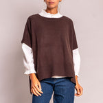 Siggy Cashmere S/S Knit in Bitter Chocolate