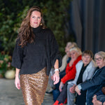 Longette Sequin Skirt in Gold