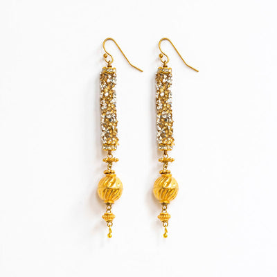 Tube Earrings in Gold