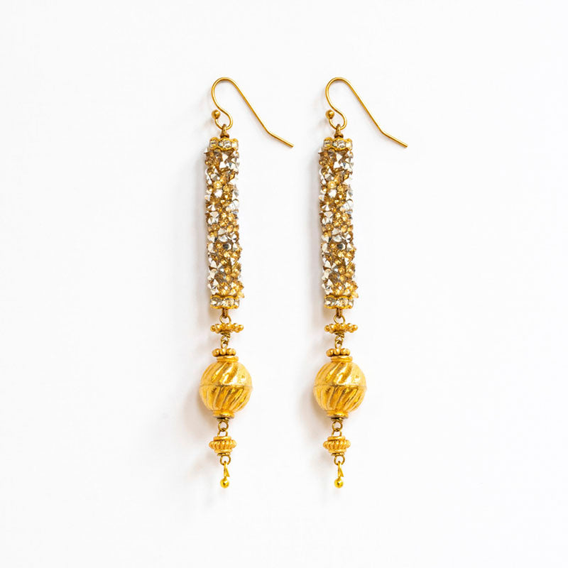 Tube Earrings in Gold