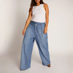 Talu Denim Trousers in Blue