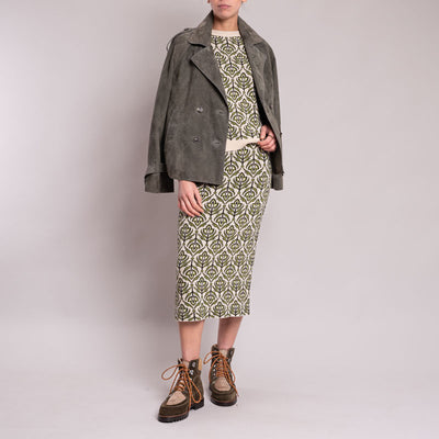 WEEKEND MAXMARA Zufolo Jacquard Knit in Green