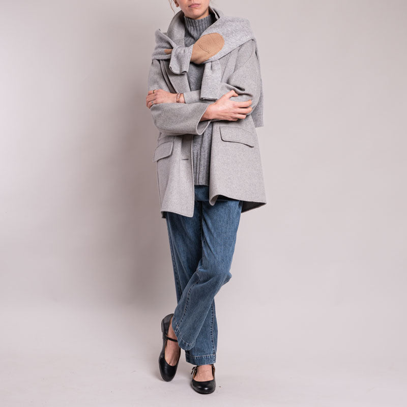 Florian Coat in Medium Grey