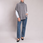 Gel Short Sleeved Jumper in Medium Grey