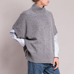 Gel Short Sleeved Jumper in Medium Grey