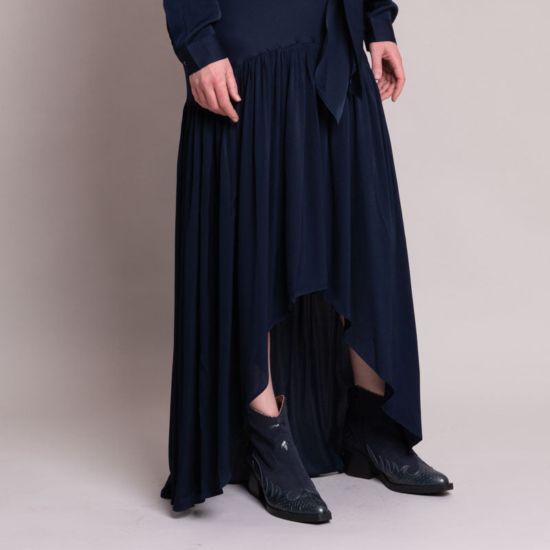 Palm Royale Skirt in Navy