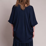 SILK95FIVE Austin Top in Navy