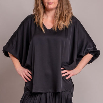 SILK95FIVE Austin Top in Noir