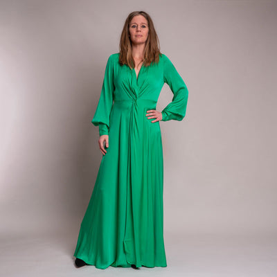 SILK95FIVE Palm Beach Club Dress in Colony Green