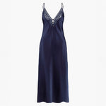 Midnight Whisper Long Slip in Evening Blue