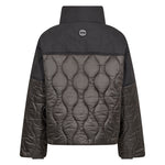 Holly 4 Short Quilted Jacket in Black Olive Combi