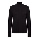 Ika 19 Roll Neck L/S Top in Black