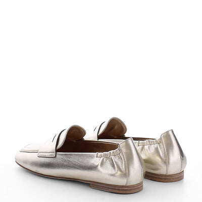 KENNEL & SCHMENGER Blair Nappa Loafers in Gold