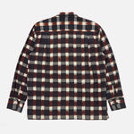 UNIVERSAL WORKS L/S Check Utility Shirt in Navy/Brown