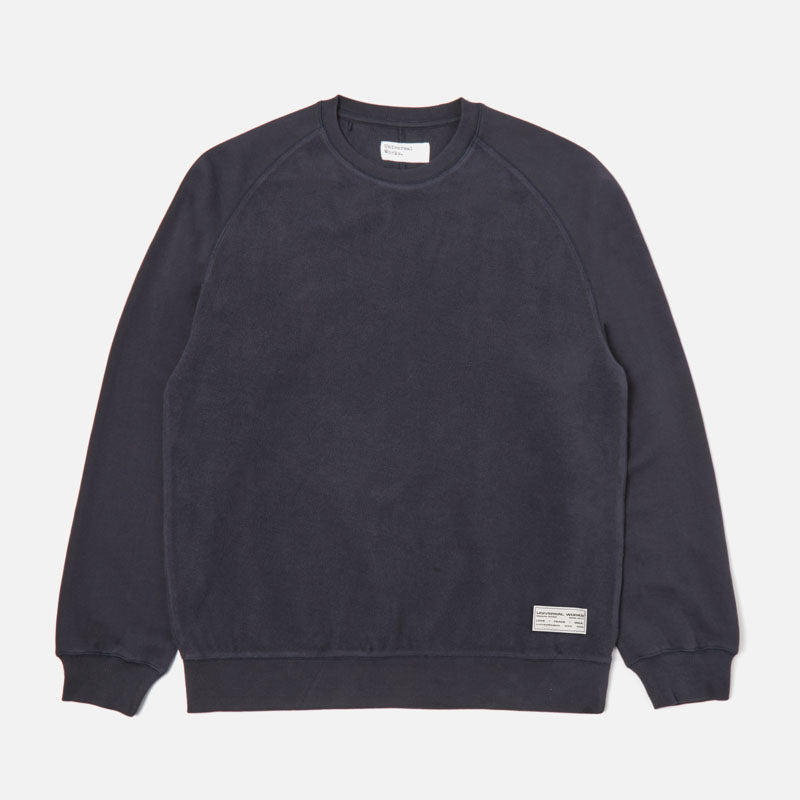 Brush Back Sweatshirt in Navy