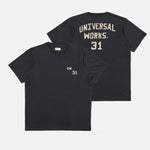 Jersey Print T Shirt in Navy