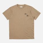 Jersey Print T Shirt in Sand