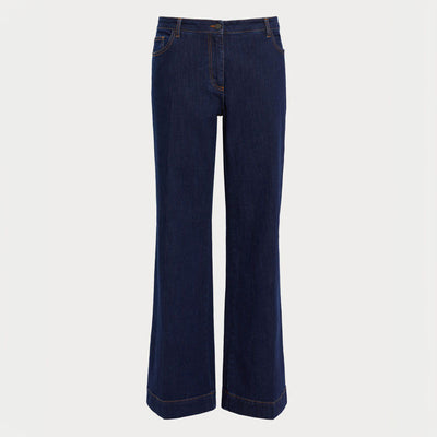 Acqui Twill Denim Jeans in Midnight Blue