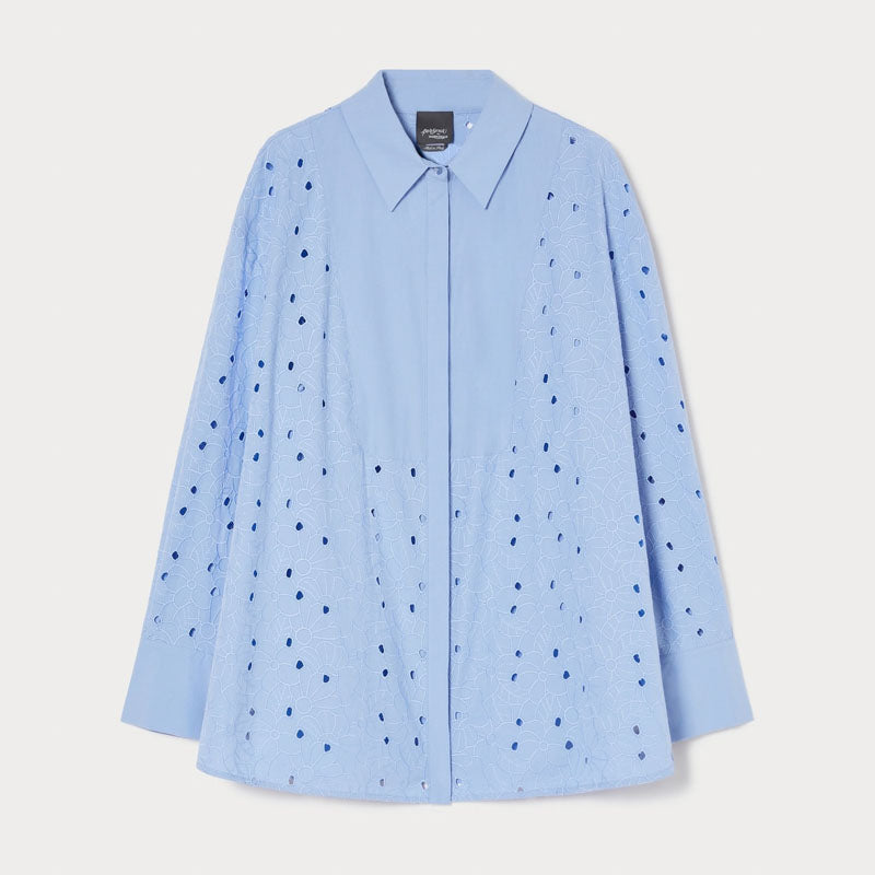 Grolla Shirt in Blue Lace