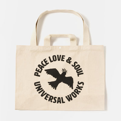 UNIVERSAL WORKS Market Tote in Ecru