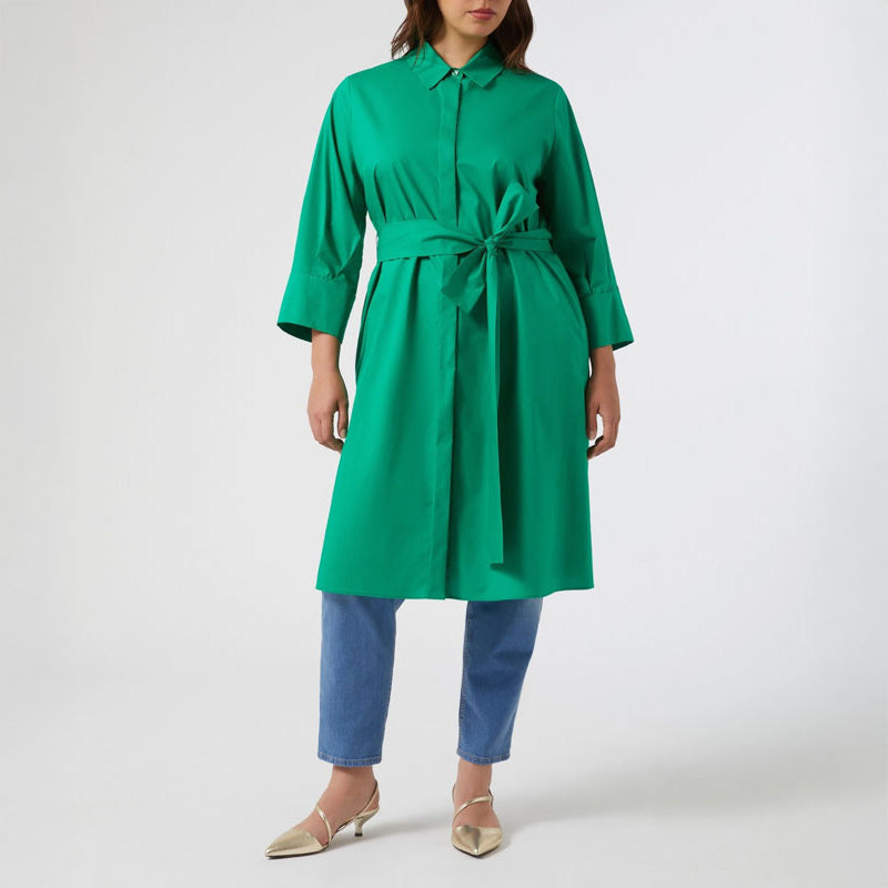 PERSONA BY MARINA RINALDI Finanza Midi Dress in Green