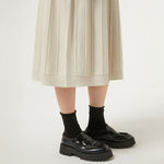 Gela Knitted Skirt in Turtledove