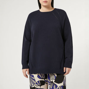 Placido Viscose, Wool & Cashmere Sweater in Ultramarine