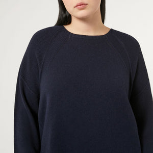 Placido Viscose, Wool & Cashmere Sweater in Ultramarine