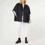 Perseo Double Faced Wool Cape in Ultramarine