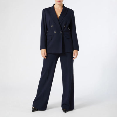 PERSONA BY MARINA RINALDI Danza Jersey Trouser in Midnight Blue