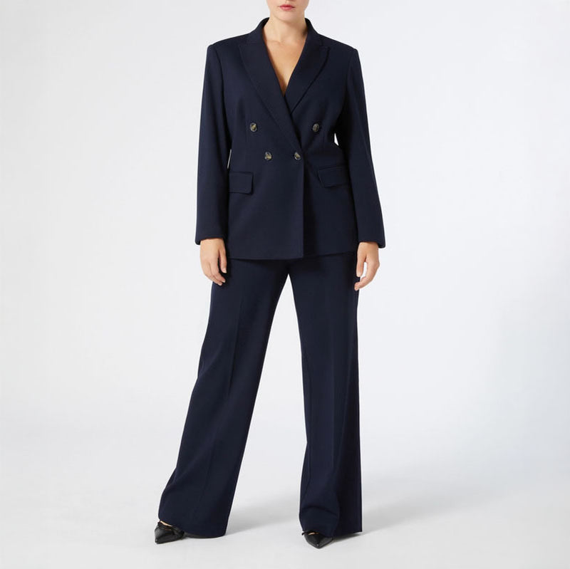 Danza Jersey Trouser in Midnight Blue