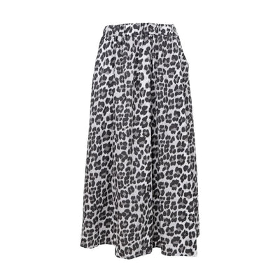 BLACK COLOUR Abbie Skirt in Light Grey Leopard