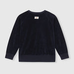 BEATRIZ FUREST Riva Zip Up Towelling Top 49R201 in Navy