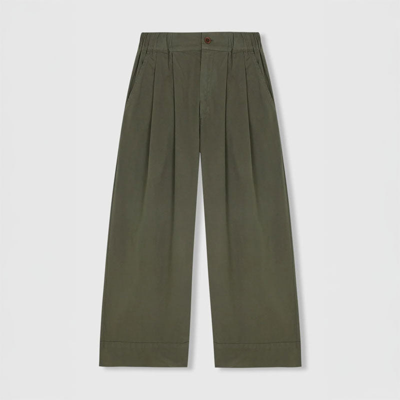 BEATRIZ FUREST Outside Wide Leg Trousers 49R316 in Kaki