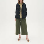 BEATRIZ FUREST Outside Wide Leg Trousers 49R316 in Kaki