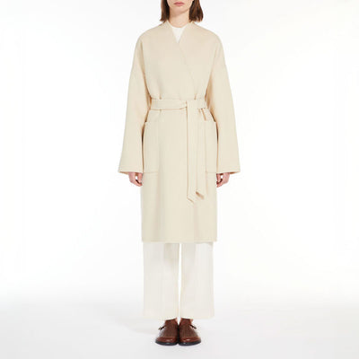 Eris Wool Robe Coat in Sand