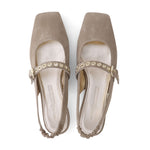 KENNEL & SCHMENGER Leila Slingback Ballet Flats in Nuts/Gold