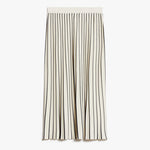 Finanza Pleated Stretch Viscose Skirt in Navy