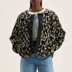 Hari Reversible Jacket in Leopard/Khaki