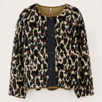 Hari Reversible Jacket in Leopard/Khaki