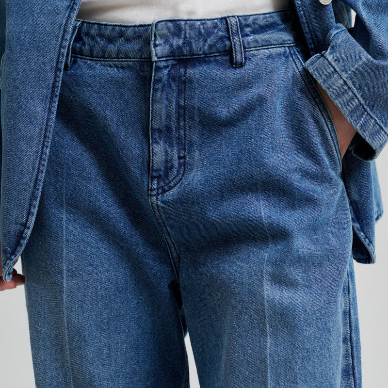 Everly Denim Jeans in Blue Denim