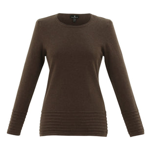 Round Neck Sweater in Brown