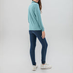 Turtle Neck Top in Blue