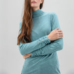 Turtle Neck Top in Blue