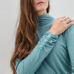 Turtle Neck Top in Blue