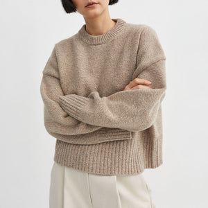 Campa Jumper in Light Brown Mouline