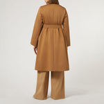 Candido Water-Repellent Gabardine Trench Coat in Camel