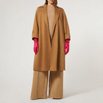 Candido Water-Repellent Gabardine Trench Coat in Camel