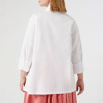 MARINA RINALDI Arizona Poplin Shirt in White