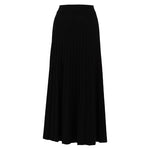 Pleated Knitted Skirt in Black